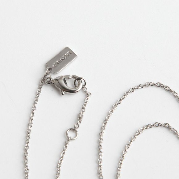 BRAND NEW COACH SIGNATURE C SILVER NECKLACE - Picture 5 of 9